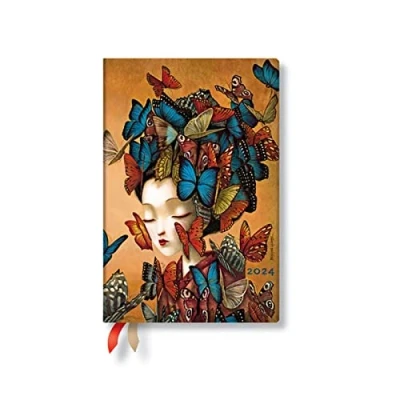 Imagen de Madame Butterfly (Esprit de Lacombe) Mini 12 month Dayplanner 2024