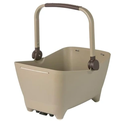 Imagen de Basil Buddy Kf Cesta para Bicicleta de Animales Rueda Delantera, Unisex Adulto, Biscotti Brown, Talla única