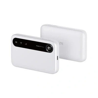 Imagen de ZTE U50, punto de acceso WiFi portátil 5G con ranura SIM desbloqueada, módem router bajo costo para 32 dispositivos domésticos/profesionales, y 4G+, AX1800 6, hasta