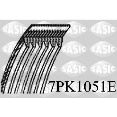 Imagen de SASIC 7PK1051E Correa trapecial poli V 1051 7 elástico DACIA: Lodgy, Duster SUV, Dokker Familiar, RENAULT: Megane 4, IV Berlina