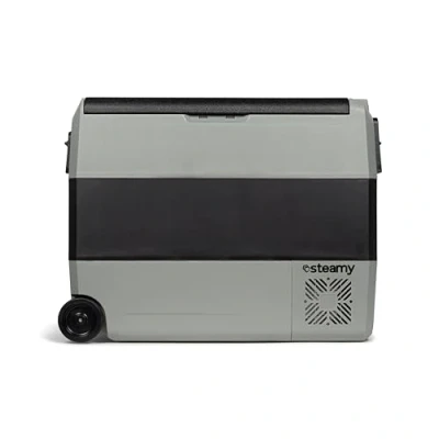 Imagen de Steamy E Dual Zone Roller Nevera de compresor eléctrico con Ruedas, 56 litros, Gris