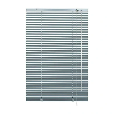 Imagen de Deco Company Persiana de aluminio con pinzas, Plateado Azul, 90 x 130 cm