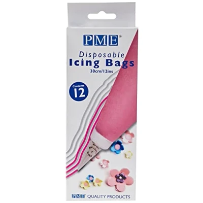 Imagen de PME Mangas Pasteleras Desechables, 30 cm (12 Pulgadas), Paquete de 12