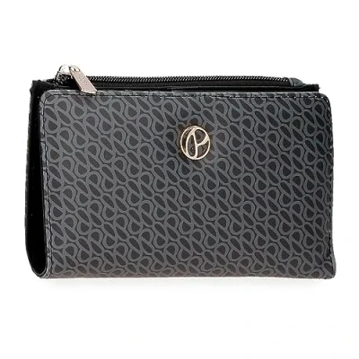 Imagen de Pepe Jeans Megan Cartera con Tarjetero Negro 17x10x2 cms Piel sintética