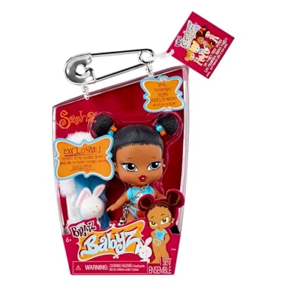 Imagen de Bratz Babyz Collectible Fashion Doll Sasha con Moda Real y Mascota Juguete Infantil Ideal para Mayores de 6 Años