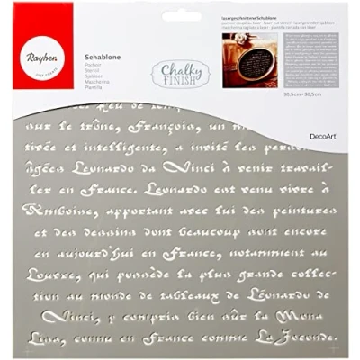 Imagen de Rayher Plantilla caligrafía francesa, 30,5x30,5 cm, poliéster, manualidades y decoración, 38908000