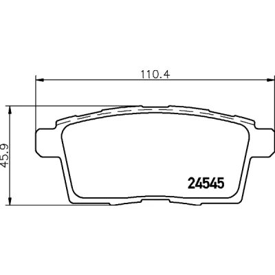 Imagen de HELLA 8DB 355 013 261 Juego de pastillas freno no preparado para indicador desgaste MAZDA: CX 7