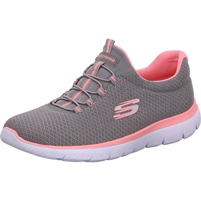 Imagen de Skechers Summits, Zapatillas Mujer, Grey Mesh Pink Trim, 35 EU