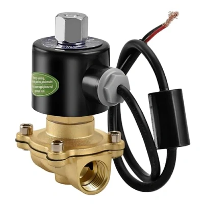 Imagen de Heschen válvula solenoide eléctrica de latón, 2W 160 15KJ, PT1/2&#039;&#039;, AC220V, aire agua acción directa, reemplazo normalmente abierta