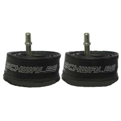 Imagen de Schwalbe AV1 Tubo Interior de 12 x 1.75 2 1/4 Pulgadas con válvula Schrader ángulo 45 Grados, para niños y palancas neumáticos (3 Unidades)