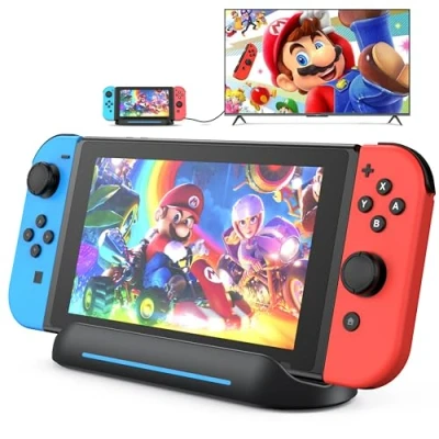 Imagen de Switch Dock for Nintendo OLED, TV Adapter Docking Station with HDMI USB 3.0 Port Type C Charging Connectors Travel Base Portable Hub Stand