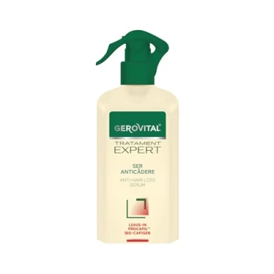 Imagen de Sérum Anticaída Cabello, Sin Enjuague, Reduce la Caída del Pelo, Fortalece Raíz, Estimula el Crecimiento Saludable, 150 ml, Gerovital Tratament Expert
