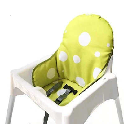 Imagen de ZARPMA bebe Cojines para de Antilop Trona,Lavable, Plegable, Silla Alta Bebé,No Incluye Trona y CinturóN Seguridad (Verde amarillo)