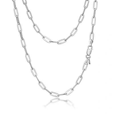 Imagen de Amberta Cadena Paperclip para Mujer en Plata de Ley 925: 3.6 mm 40 cm