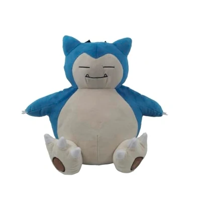Imagen de CyP Brands Pokémon Mochila Infantil, Diseño Snorlax de Peluche, con Cintas Ajustables y Desmontables, Color Azul, Producto Oficial