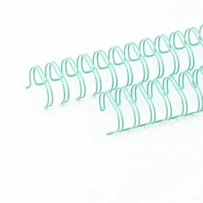 Imagen de Craftelier Kit de 2 Espirales Anillas Dobles para Encuadernar Álbumes, Cuadernos, Agendas o Calendarios Ideal Proyectos Scrapbooking y Manualidades Ø 1,90 cm (0.75&quot;) Color Turquesa