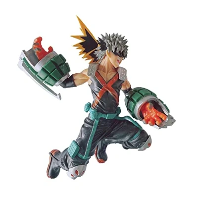 Imagen de Figura de My Hero Academia Todoroki Shoto Bakugou Katsuki Midoriya Izuku PVC coleccionable Anime Acción Decoración Muñeca Modelo (Bakugou Katsuki, 19 cm)