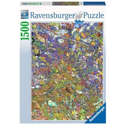 Imagen de Ravensburger Puzzle: Arcoiris de Peces, Puzzle 1500 Piezas, Puzzles para Adultos, Piezas Pegamento Enmarcar Puzzles, Rompecabezas Animales, 80x60cm