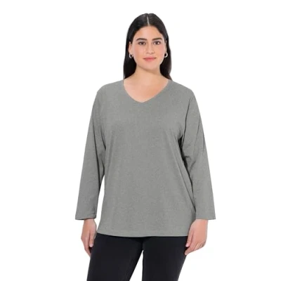 Imagen de Ulla Popken 725334 Camisa, Color Gris Claro, 68 70 para Mujer