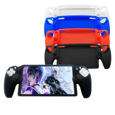 Imagen de BeisDirect funda protectora para consola Sony PlayStation Portal de juegos, silicona contra el polvo accesorios PS (azul)