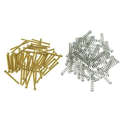 Imagen de KAISH 50 tornillos de altura para pastilla Humbucker rosca imperial guitarra con muelles, compatible Gibson/EMG/Seymour Duncan/Dimarzio Gold