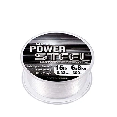 Imagen de ULTIMA Power Steel Línea de Pesca Mono súper Fuerte, Unisex, Cristal, 0.32 mm 15.0 LB
