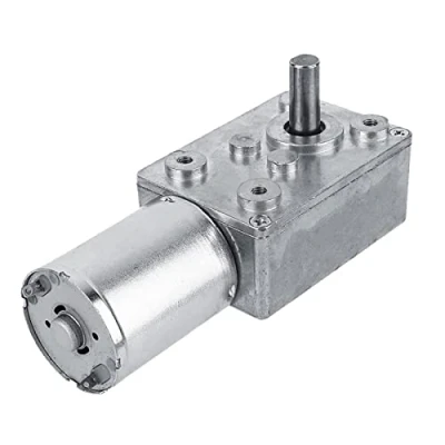 Imagen de Motorreductor DC 12V Motor de Engranaje Helicoidal Alto par Reducción Velocidad Reversible CW/CCW(20RPM)