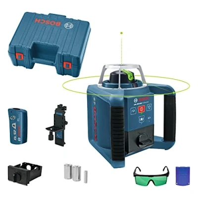 Imagen de Bosch Professional Nivel láser giratorio GRL 300 HVG (haz de luz verde, alcance hasta m diámetro, en maletín)