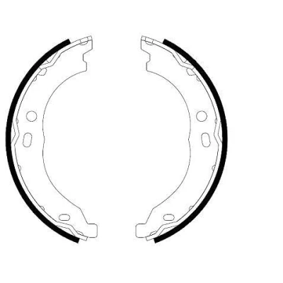 Imagen de HELLA 8DA 355 050 751 Zapatas de freno mano sin palanca con accesorios FIAT: Ducato III Bus, Furgón