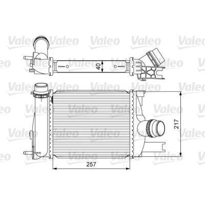Imagen de VALEO 818622 Intercooler sin válvula EGR RENAULT: Clio 4, Captur, DACIA: SANDERO 2