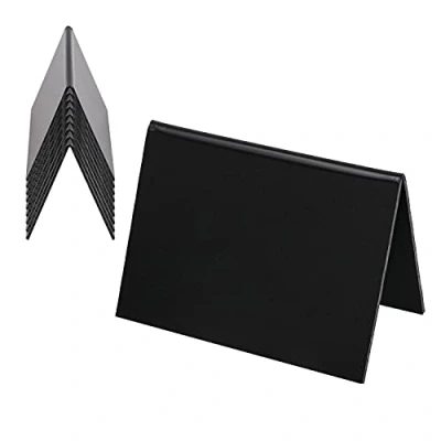 Imagen de HMF 46413 soporte de mesa para pizarra 10 piezas Un standee 10x7cm Negro