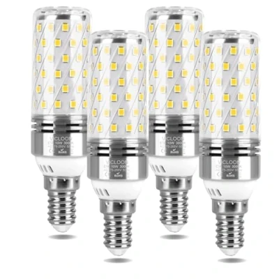 Imagen de Vicloon Bombilla LED E14, E14 Calido 12W Equivalente Lámpara Halógena de 100W, Blanco Cálido 3000K, 1400LM, Angulo Haz 360, 4 Unidades