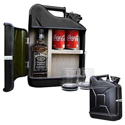 Imagen de mikamax Jerrycan Set de Regalo, Metal, Negro, 10 litros