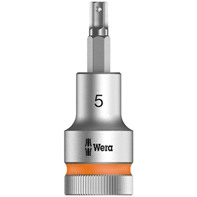 Imagen de WERA 05003841001 8740 C HF Hex Plus 5,0 x 140 mm Vaso de punta Zyklop con función retención 1/2&quot;