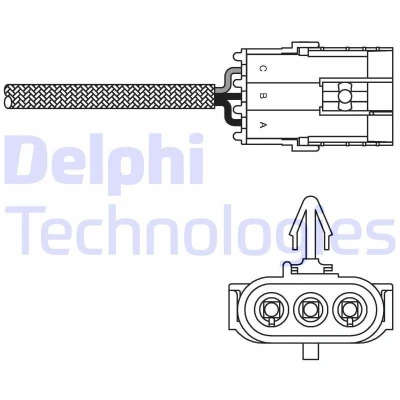 Imagen de DELPHI ES10995 12B1 Sonda lambda convencional, térmico RENAULT: CLIO 2, 1, Kangoo I