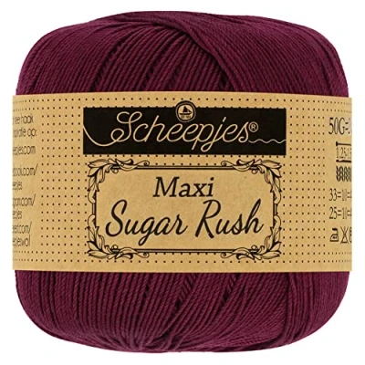 Imagen de Scheepjes 750 Borgoña Maxi Sugar Rush Hilo 10x50g