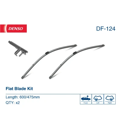Imagen de Limpiaparabrisas Denso Flat DF 124 Sin marco BMW: 3 Touring, Berlina