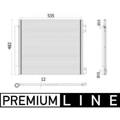 Imagen de MAHLE ORIGINAL AC 944 000P Condensador con secador 15 10 535 NISSAN: Qashqai 2, X Trail, RENAULT: Kadjar