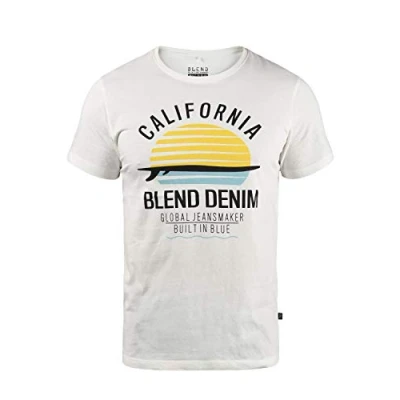 Imagen de Blend Califo Camiseta estampada, Hombre, Talla: Large, Offwhite