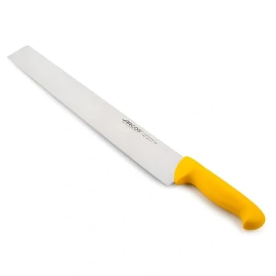 Imagen de Arcos Serie 2900 Cuchillo Salami/Queso Hoja de Acero Inoxidable NITRUM 360 mm Mango inyectado en Polipropileno Color amarillo