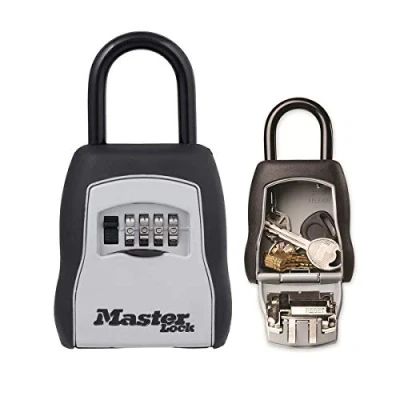 Imagen de Master Lock Caja Fuerte para Llaves [Mediana] [con Arco] 5400EURD de Seguridad, Gris, Pequeño