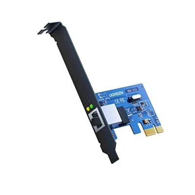 Imagen de UGREEN Tarjeta de Red Gigabit Ethernet PCI Express 10/100/1000 Mbps con Puerto RJ45 y Perfil Doble, Adaptador PCIe Compatible Windows 10/8/ 7/ Vista/XP
