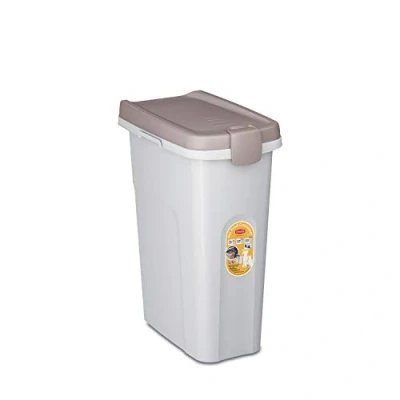 Imagen de Stefanplast Petfood Contenedor para Perros (25 L), Color marrón y Blanco