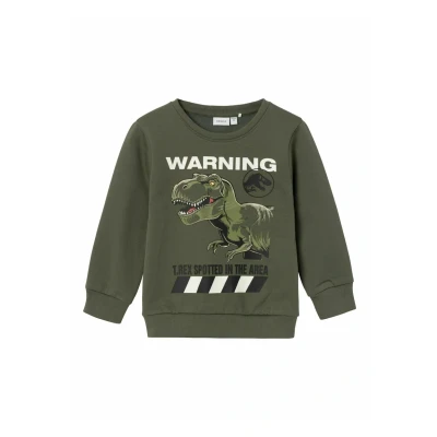 Imagen de Name it Jurassic World Sudadera para niños, Talla: 1.5a, Beetle
