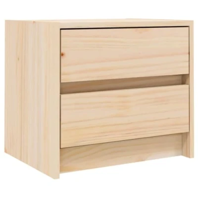 Imagen de vidaXL Mesita de Noche Madera Maciza Pino 40x31x35,5 cm
