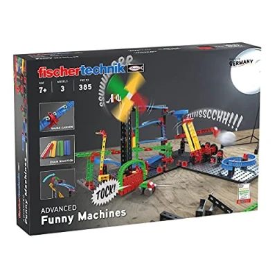 Imagen de fischertechnik ADVANCED Funny Machines 551588 kit de construcción para niños, con reacciones en cadena, a partir 7 años