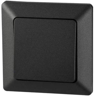 Imagen de Interruptor empotrable IP44, All in One, serie C1, color antracita