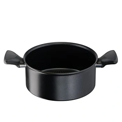 Imagen de Lagostina Cacerola Fonda antiadherente de aluminio 100% reciclado, diámetro 20 cm, olla inducción gas y horno, indicador cocción Thermosignal, revestimiento antiarañazos mango ergonómico
