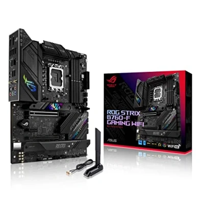 Imagen de Asus rog strix b760 f gaming wifi mainboard sockel intel lga 1700 (intel b760, atx, ddr5 speicher, pcie 5.0, 6e, 3x 4.0 m.2, aura sync)