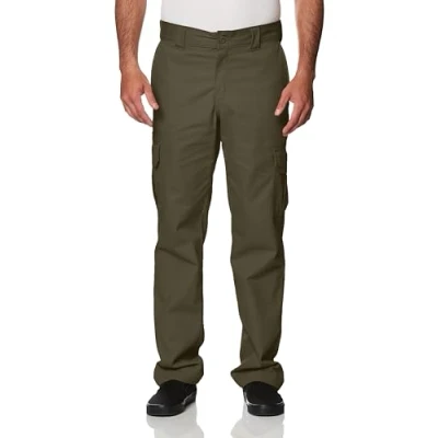 Imagen de Dickies Pantalón Cargo Elástico Mechanical de Corte Regular Hombre, Musgo, 32W / 30L